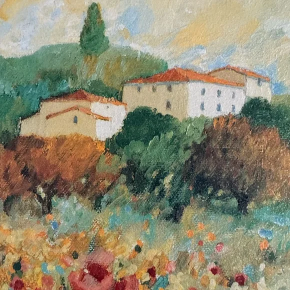 Francesca’s Villa textured framed print by Hazel Barker.In great condition. - Picture 3 of 11